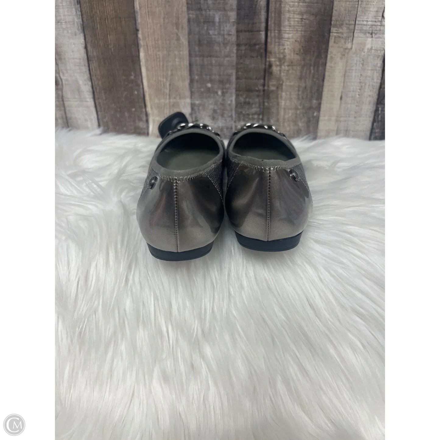 Shoes Flats By Anne Klein In Silver, Size: 11