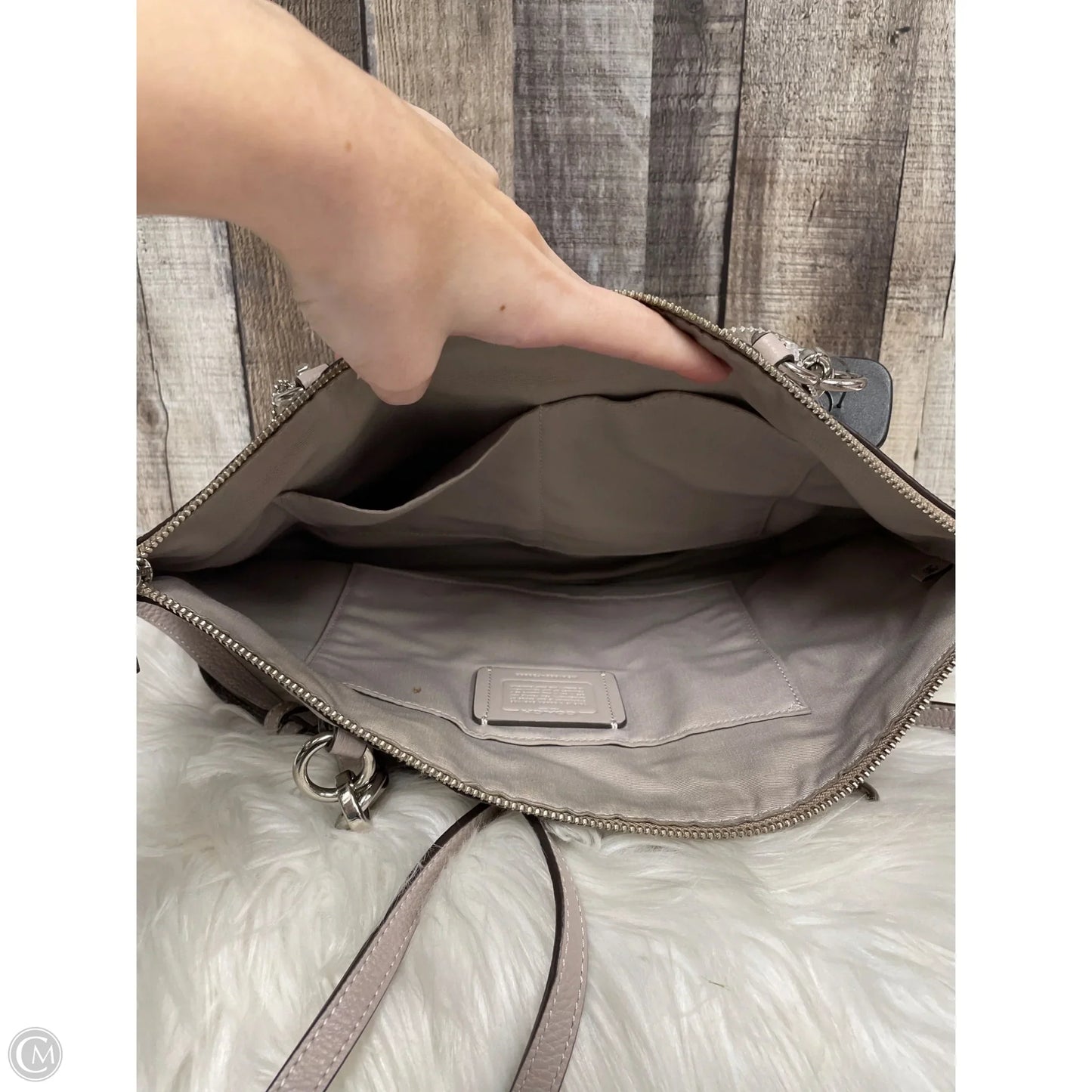 Handbag Designer By Coach, Size: Medium