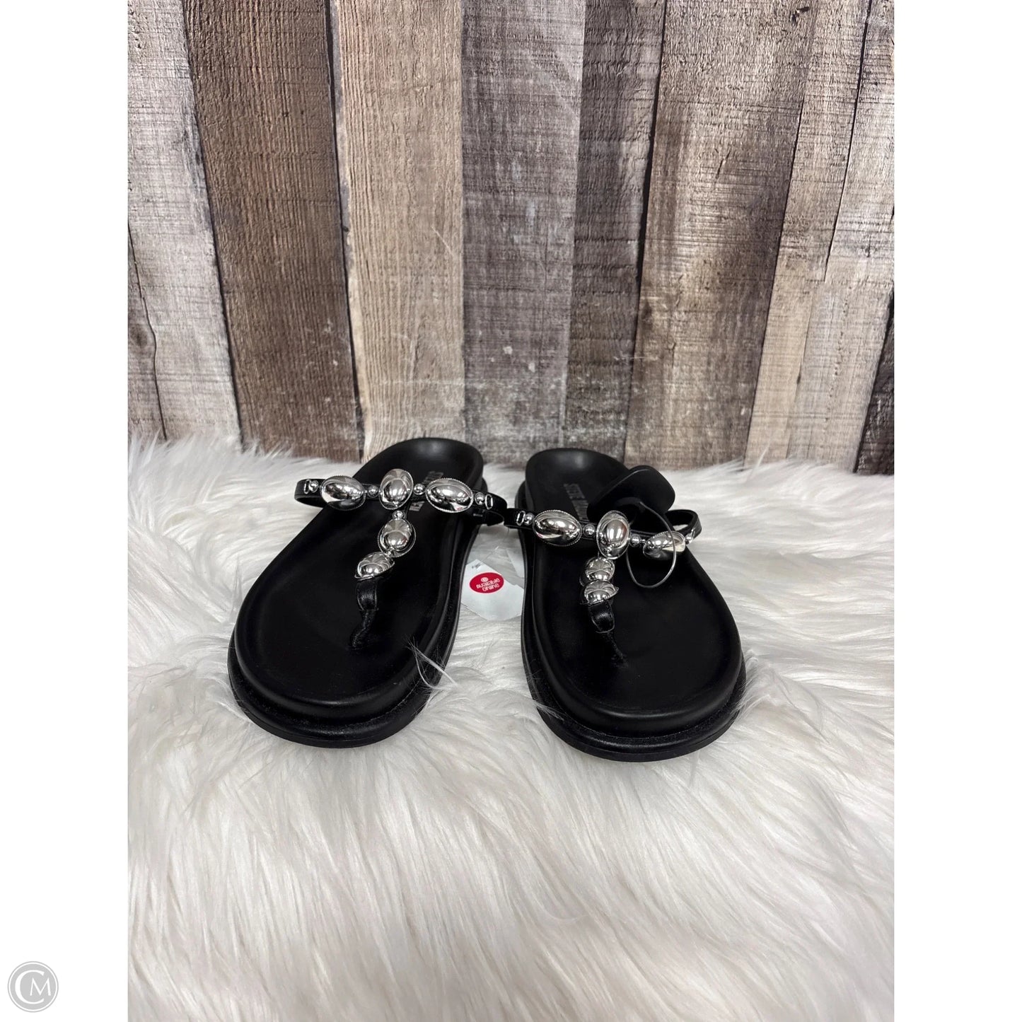 Sandals Flats By Steve Madden In Black, Size: 8
