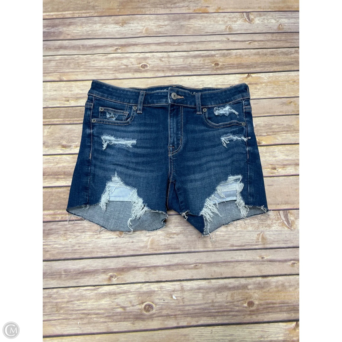 Shorts By American Eagle In Blue Denim, Size: 4