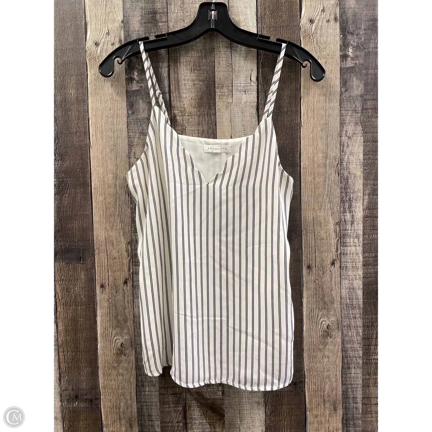 Top Sleeveless By Socialite In Striped Pattern, Size: Xs