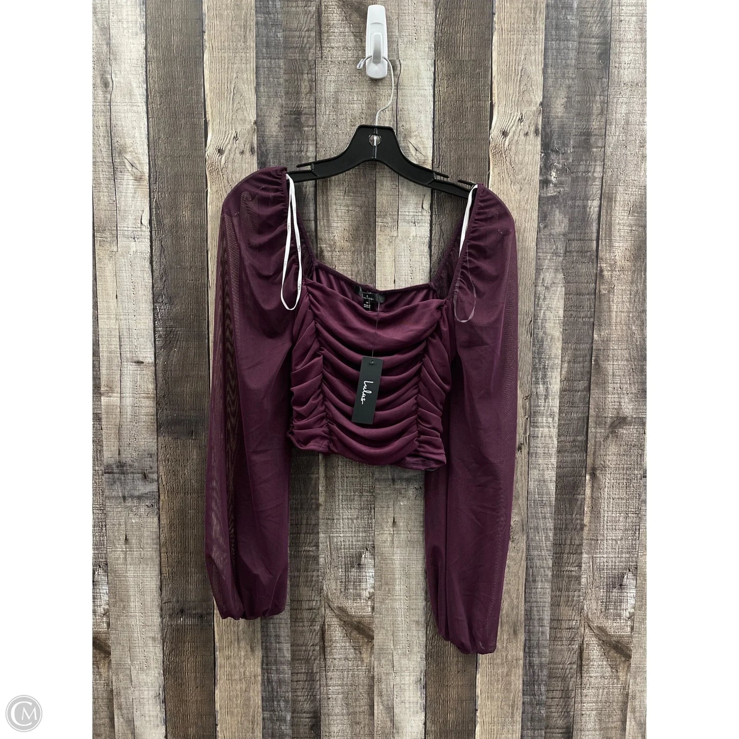 Top Long Sleeve Basic By Lulus In Purple, Size: M