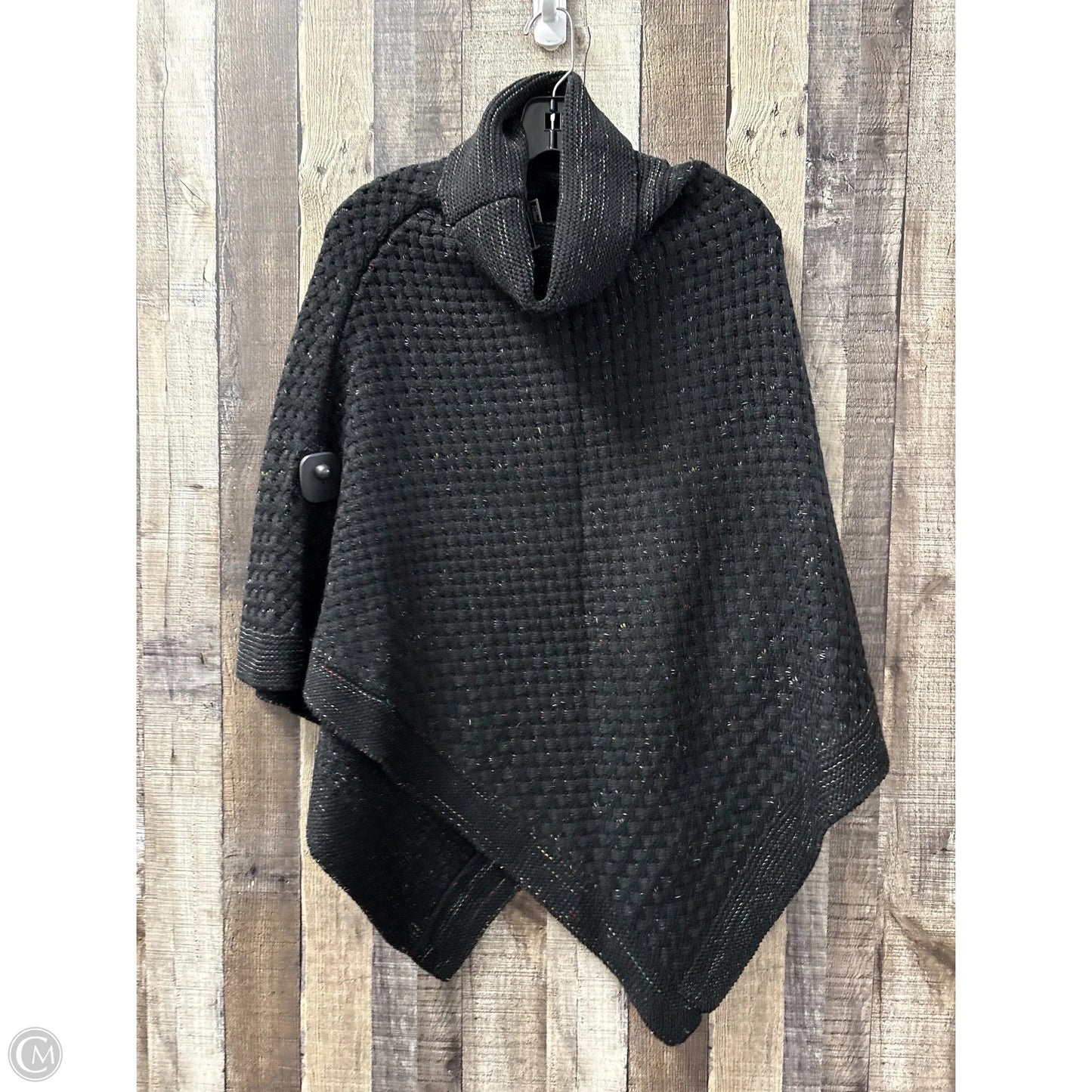 Poncho By Steve Madden In Black, Size: Osfm