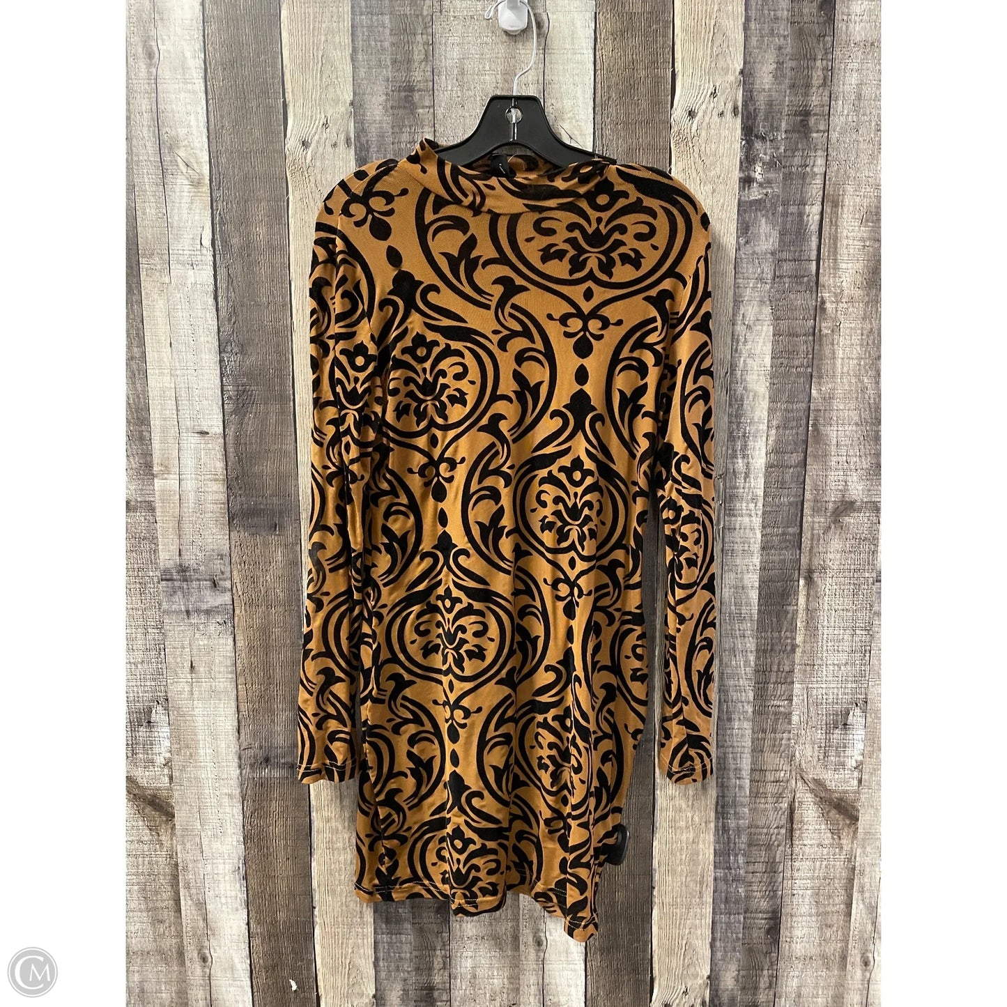 Top Long Sleeve By Shein In Brown, Size: L
