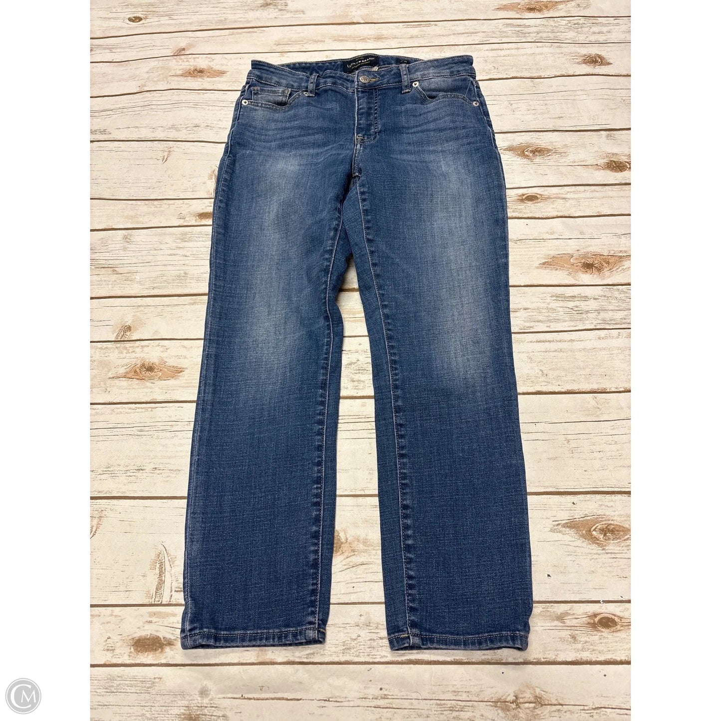 Jeans Straight By Lucky Brand In Blue Denim, Size: 6