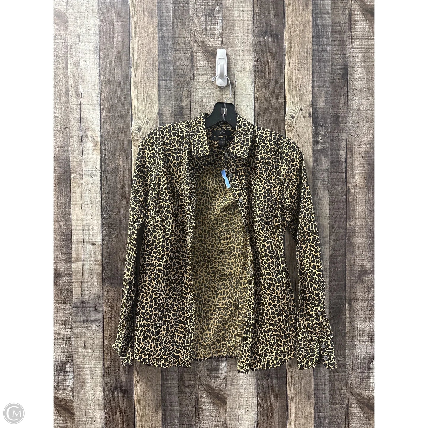 Top Long Sleeve By J. Crew In Animal Print, Size: 4