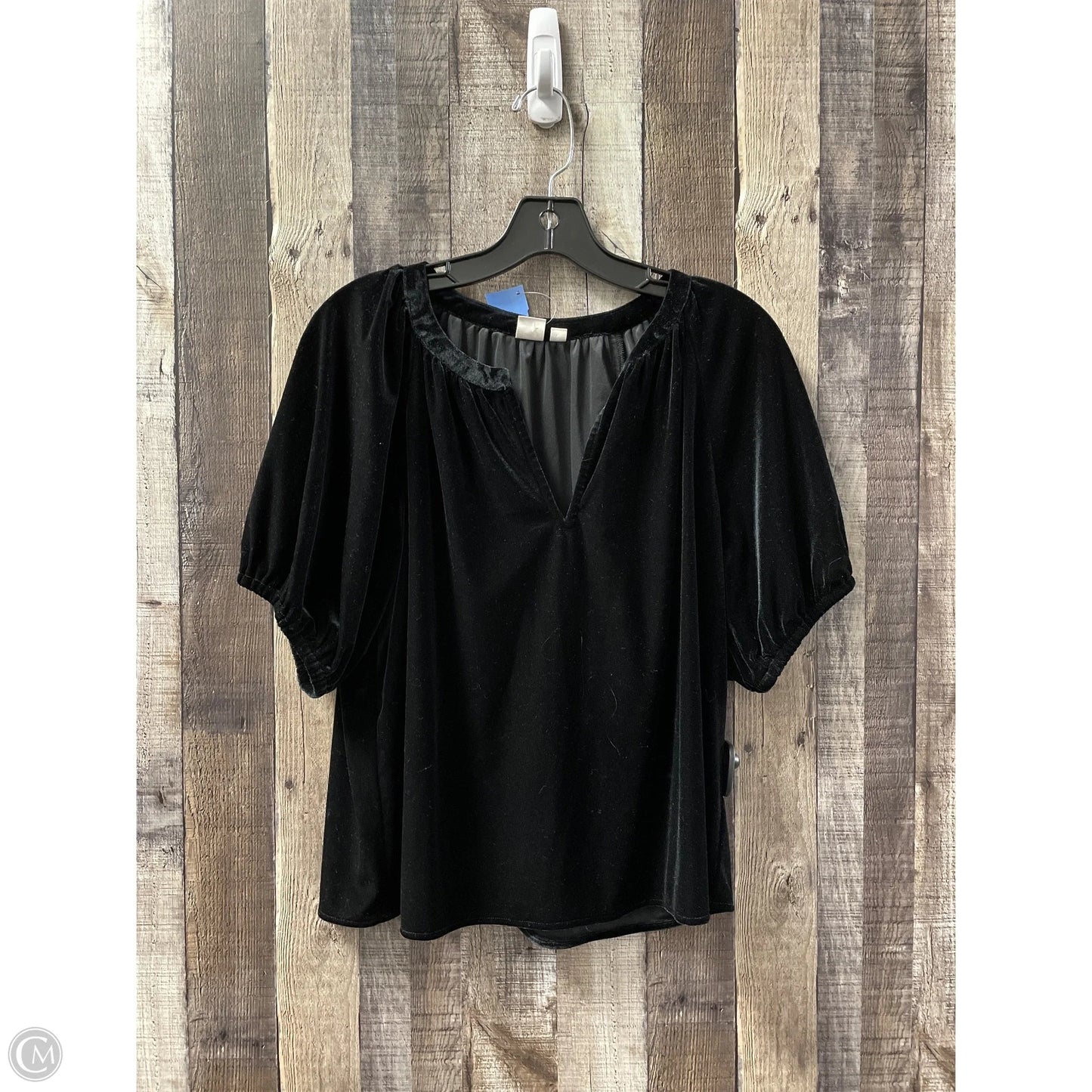 Top 3/4 Sleeve By Gap In Black, Size: M