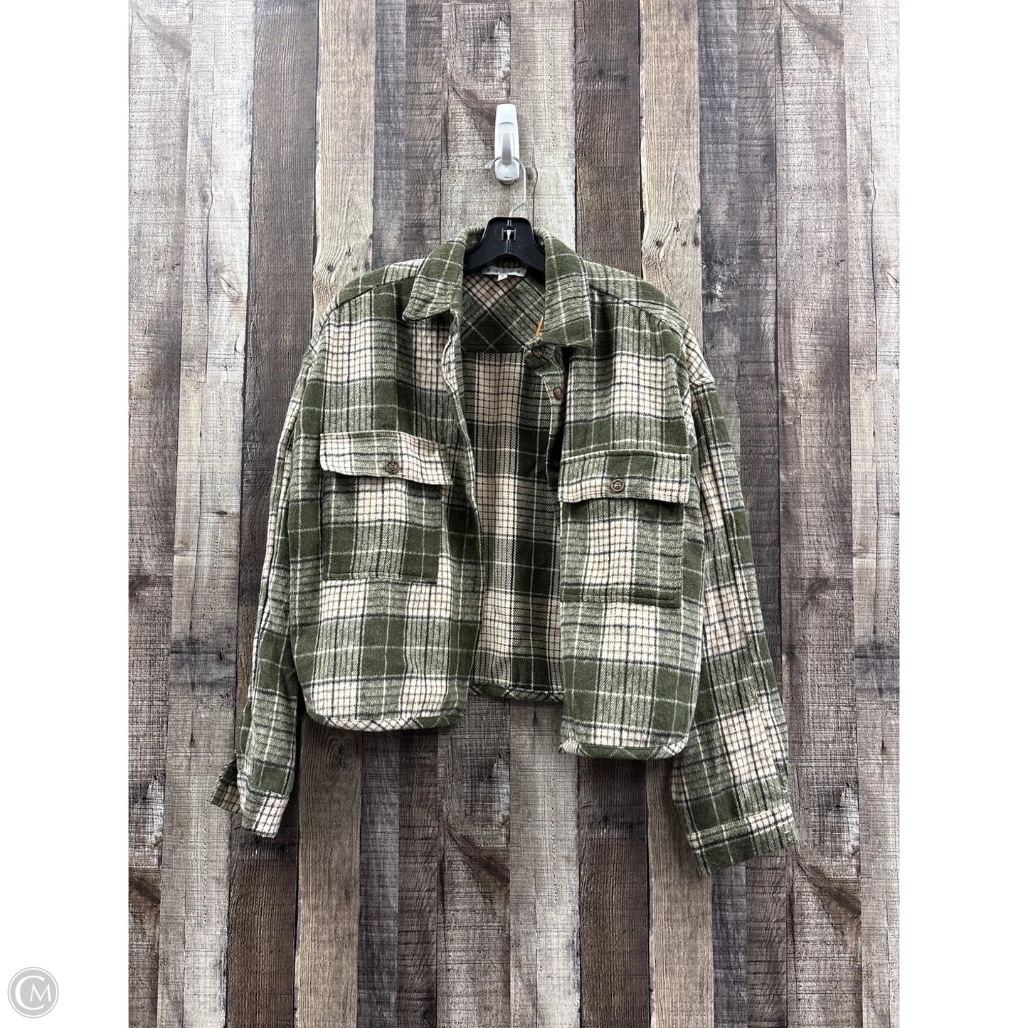 Jacket Shirt By Hyfve In Gold, Size: S
