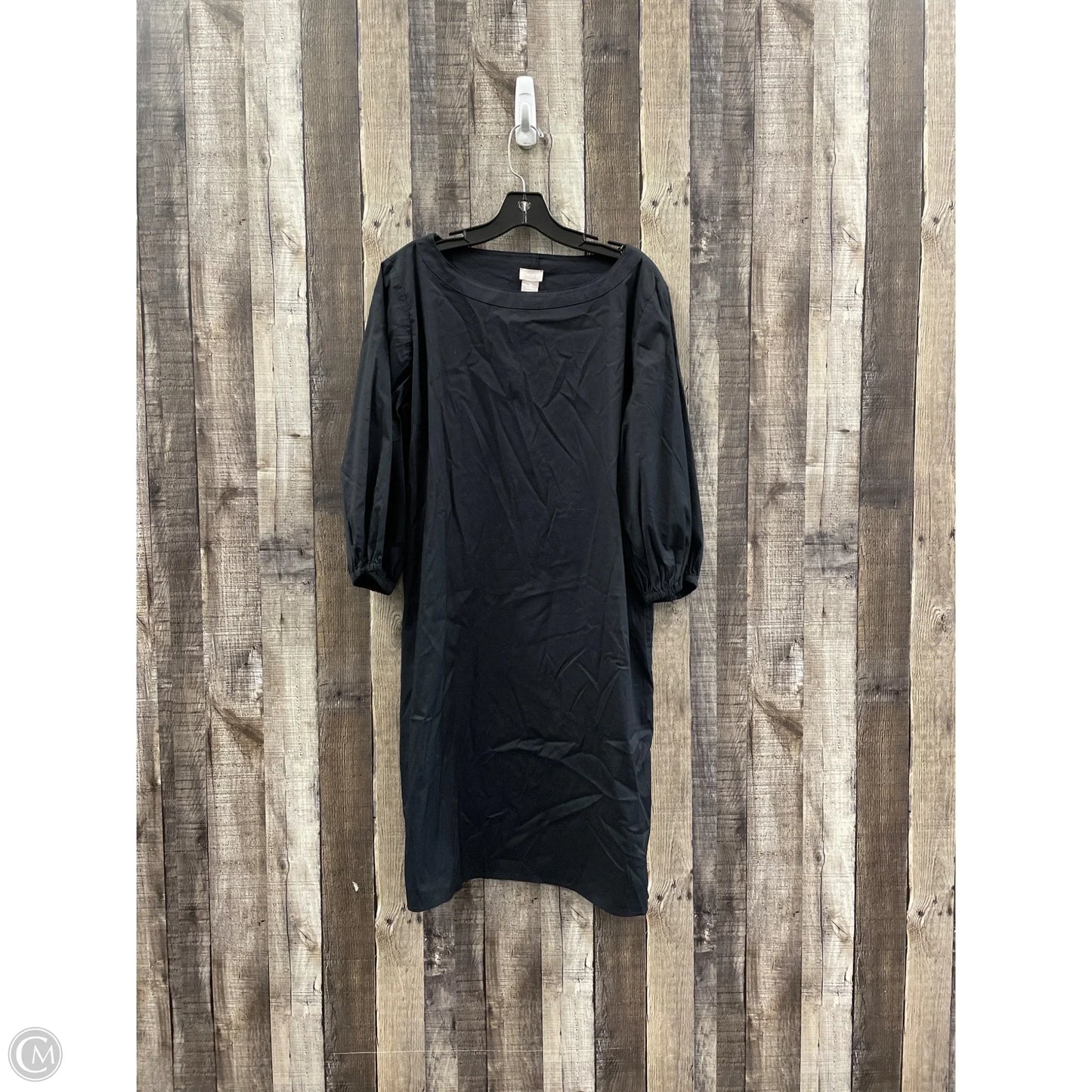 Dress Casual Midi By Chicos In Black, Size: 2