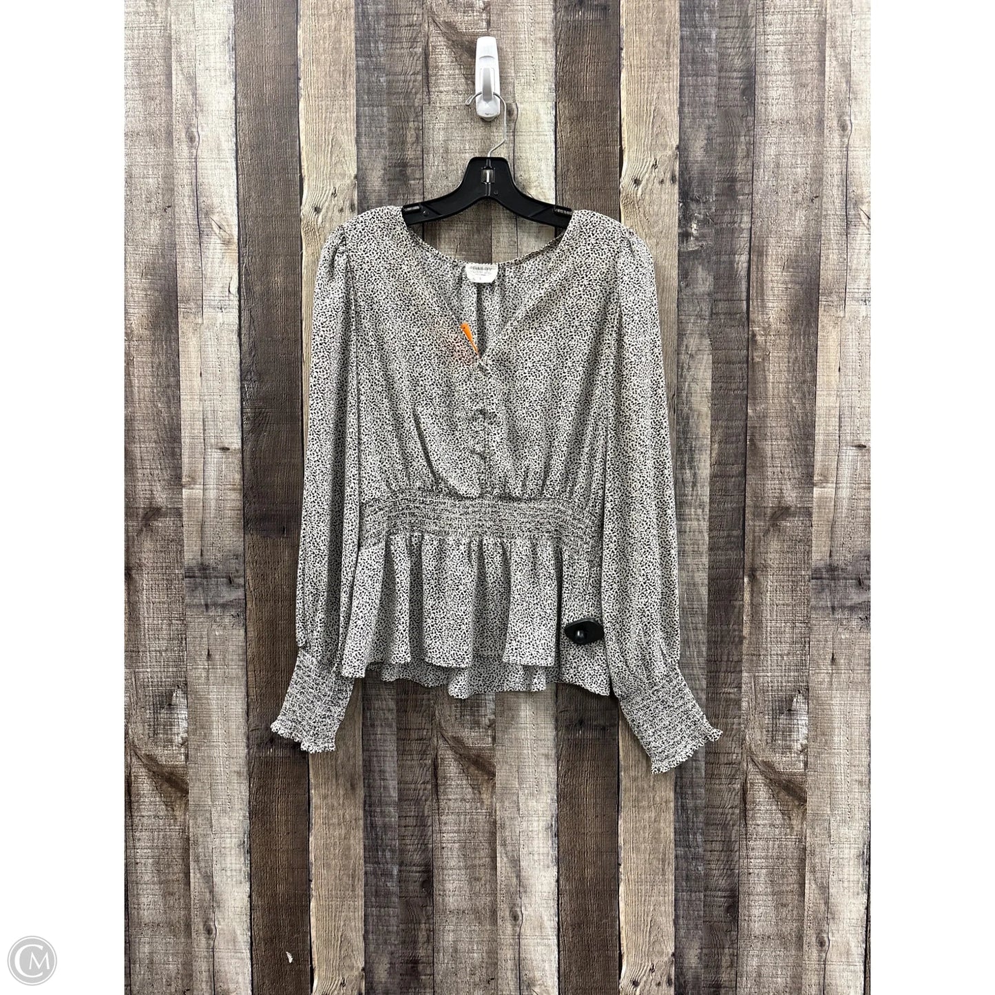 Top Long Sleeve By Sienna Sky In Animal Print, Size: L