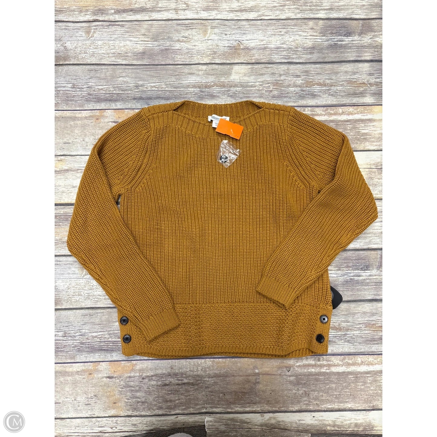 Sweater By Coldwater Creek In Gold, Size: Xs
