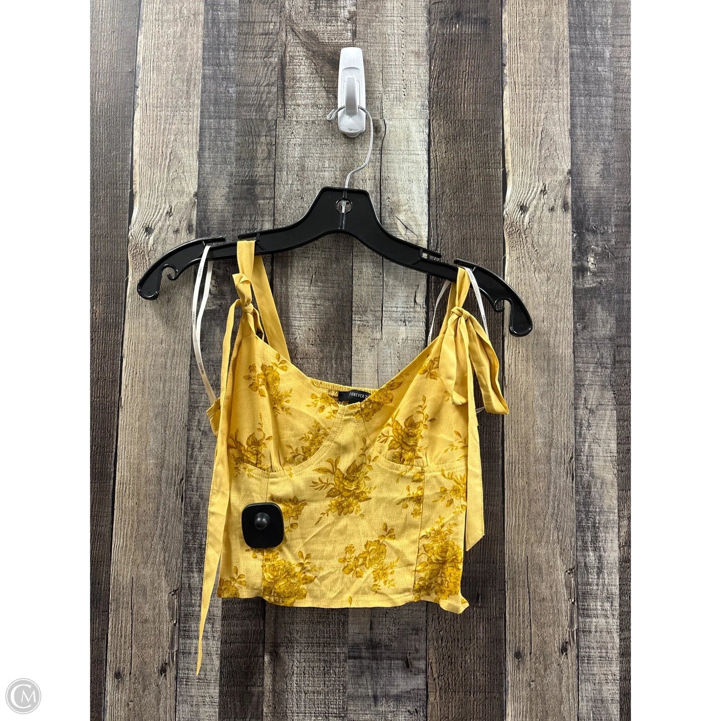 Top Sleeveless By Forever 21 In Yellow, Size: Xs
