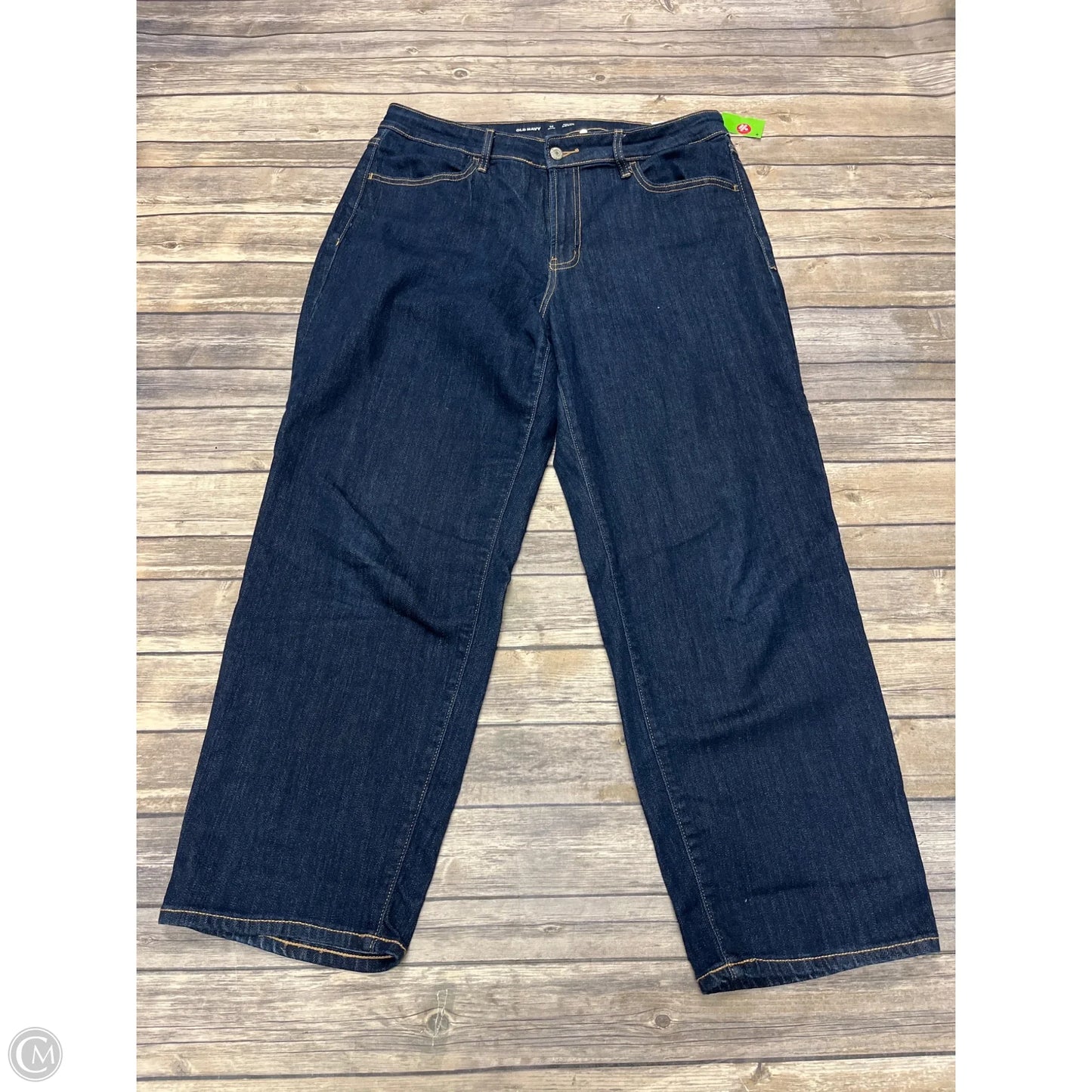 Jeans Wide Leg By Old Navy In Blue Denim, Size: 14p