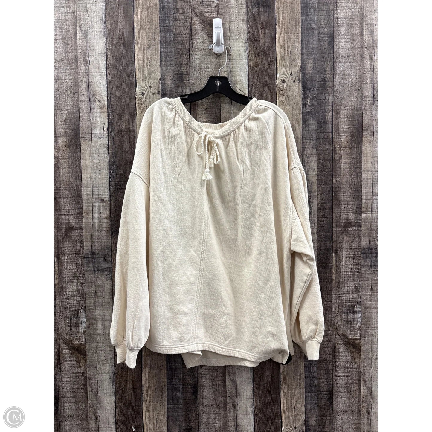 Top Long Sleeve By Aerie In Cream, Size: Xl