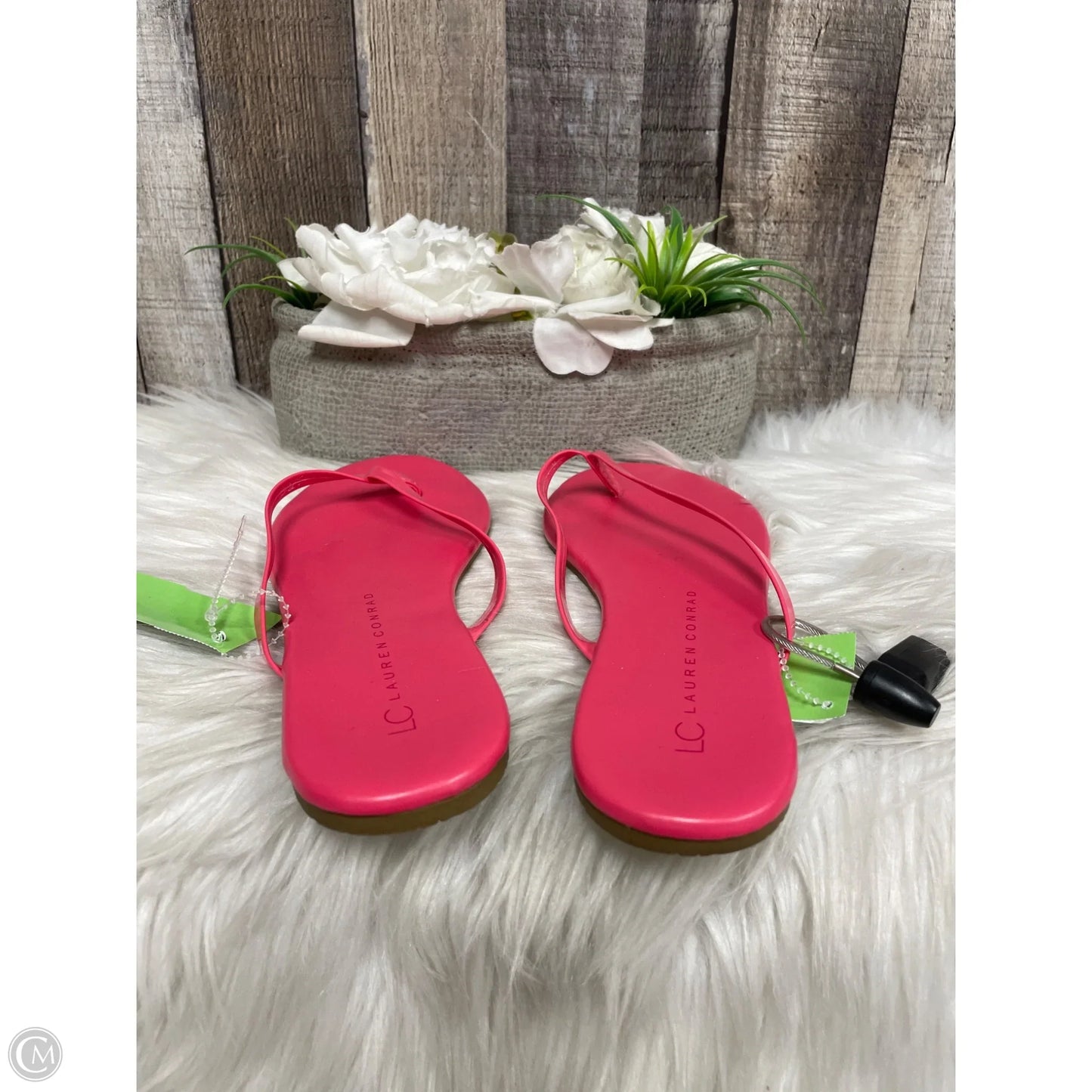 Sandals Flats By Lc Lauren Conrad In Pink, Size: 8