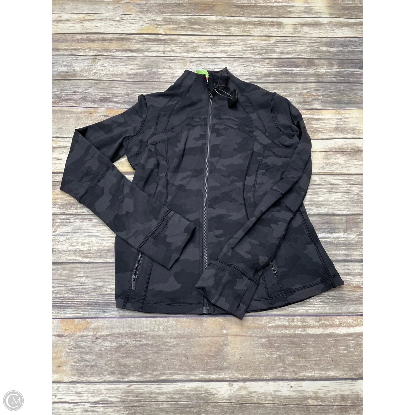 Athletic Jacket By Lululemon In Camouflage Print, Size: 12