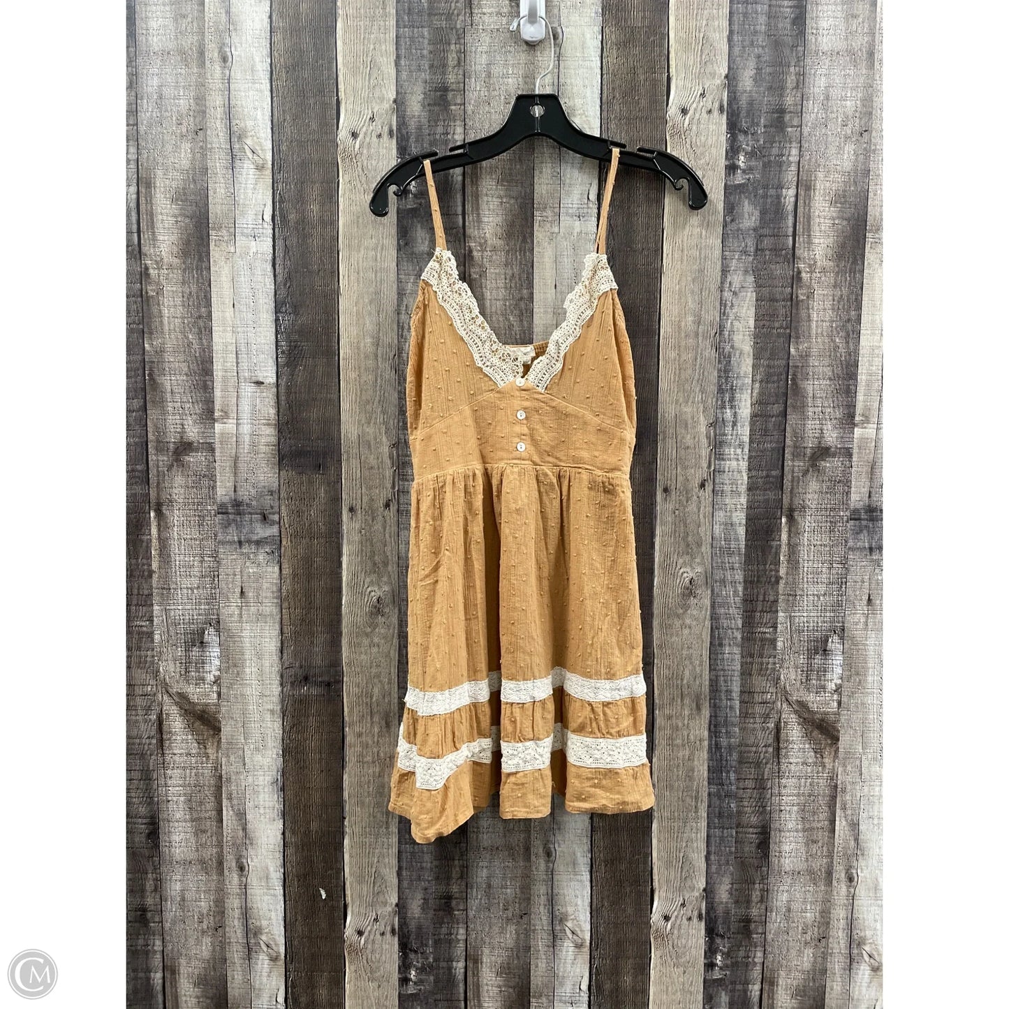 Dress Casual Midi By Cme In Brown, Size: S