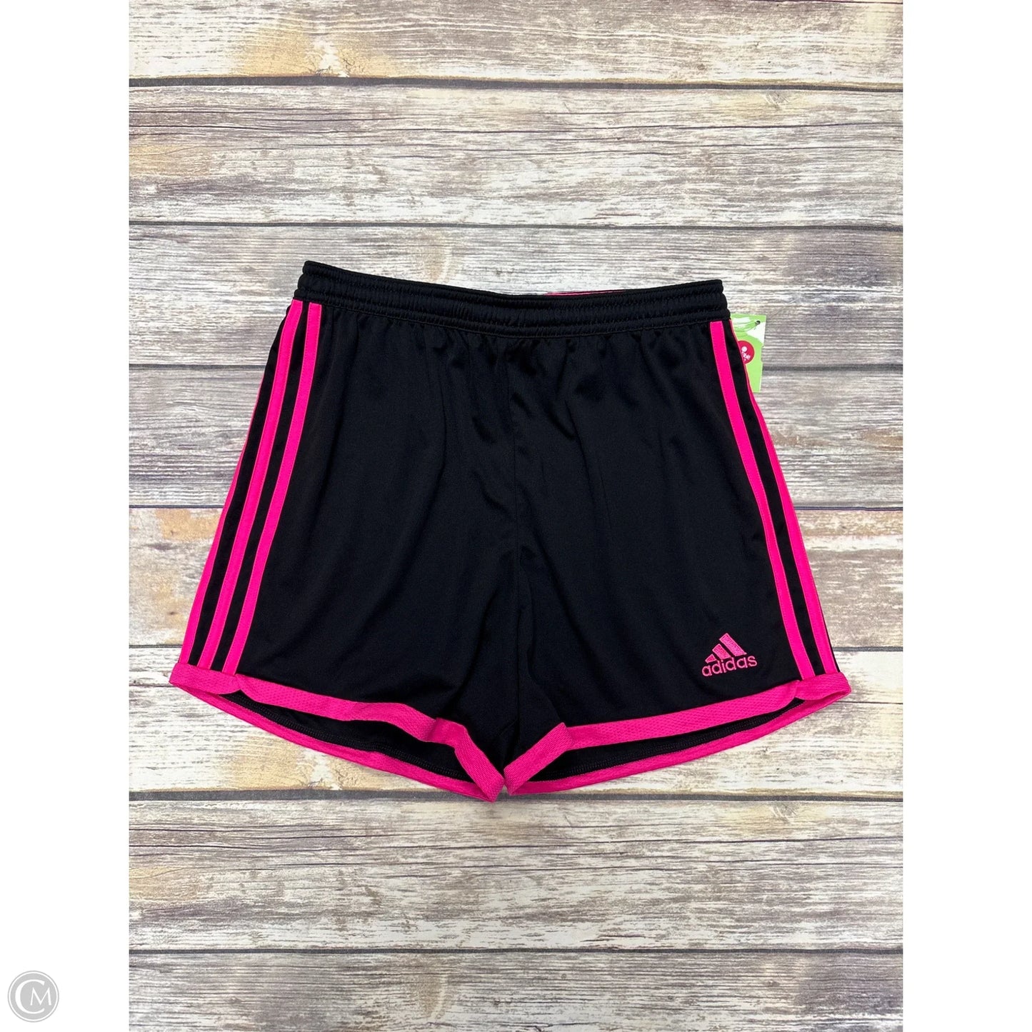 Athletic Shorts By Adidas In Black & Pink, Size: S
