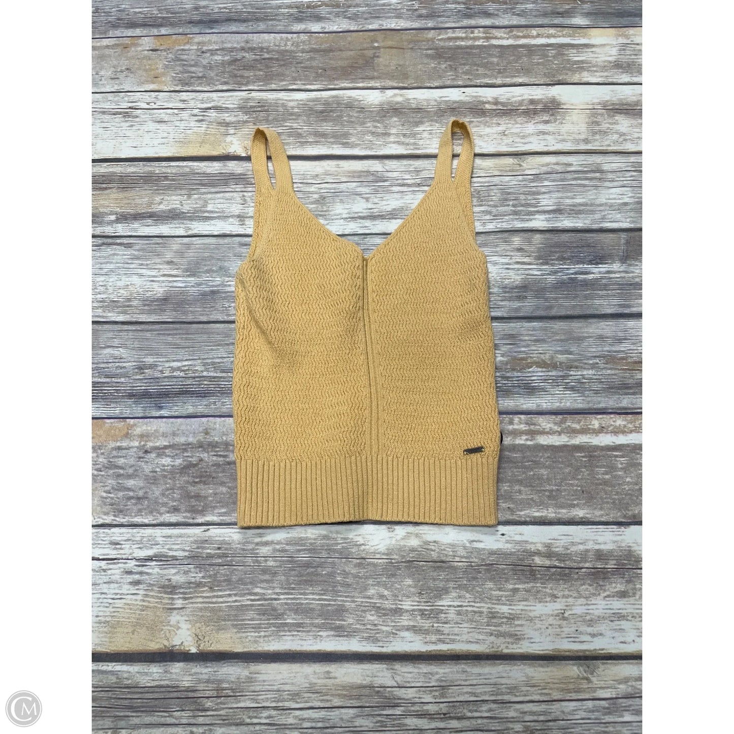 Top Sleeveless By Abercrombie And Fitch In Gold, Size: S