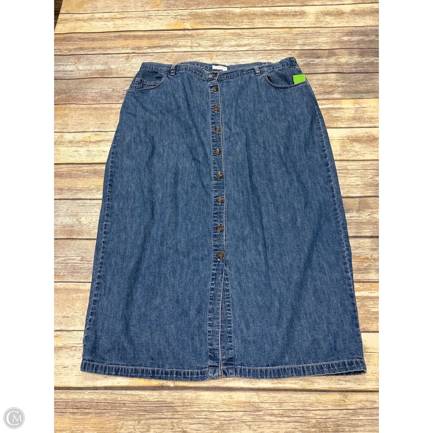 Skirt Maxi By Jones New York In Blue Denim, Size: 20