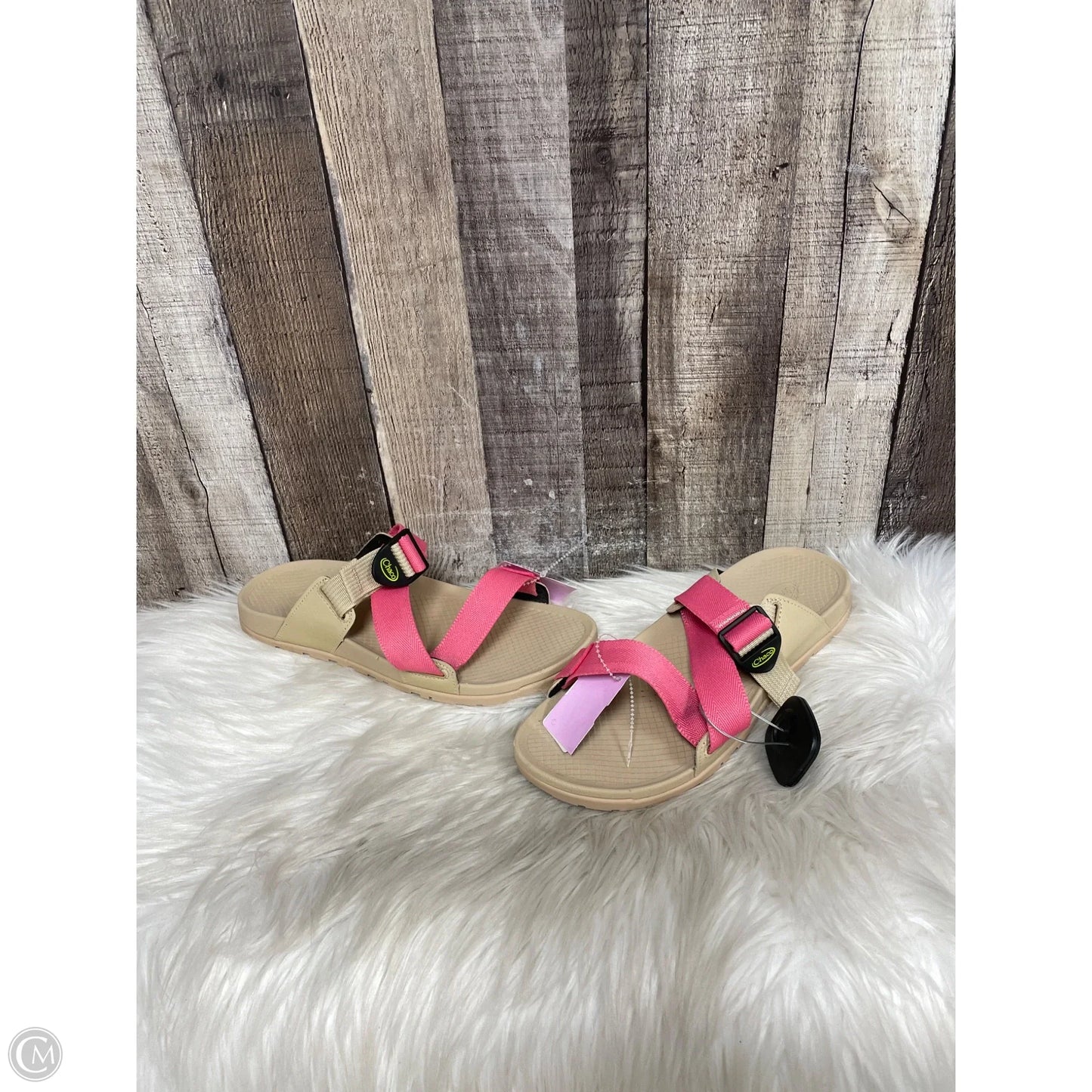 Shoes Flats By Chacos In Pink & Tan, Size: 9