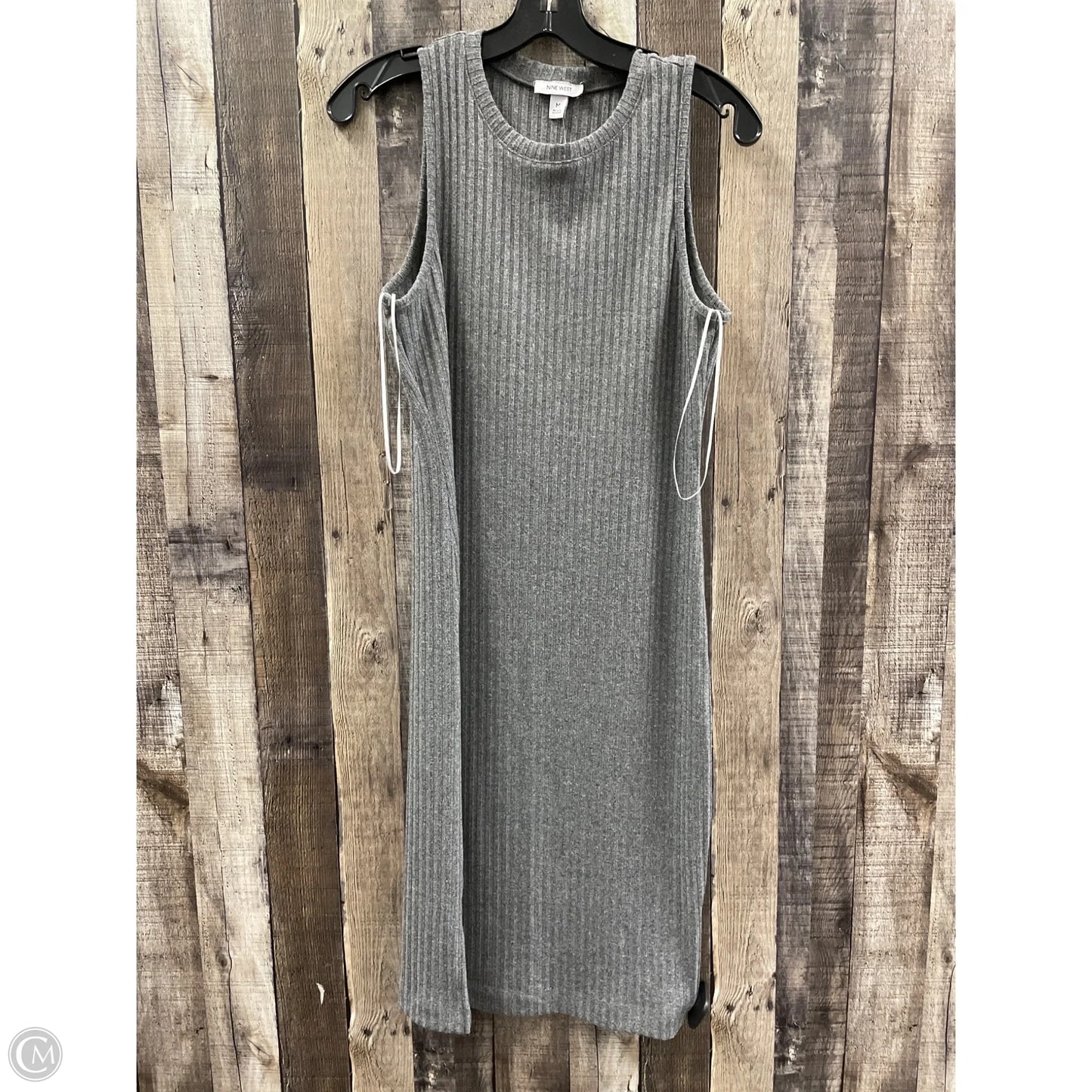 Dress Casual Midi By Nine West In Grey, Size: M