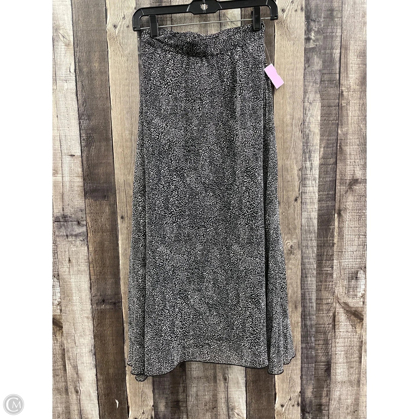 Skirt Maxi By Japna In Black & White, Size: Xs