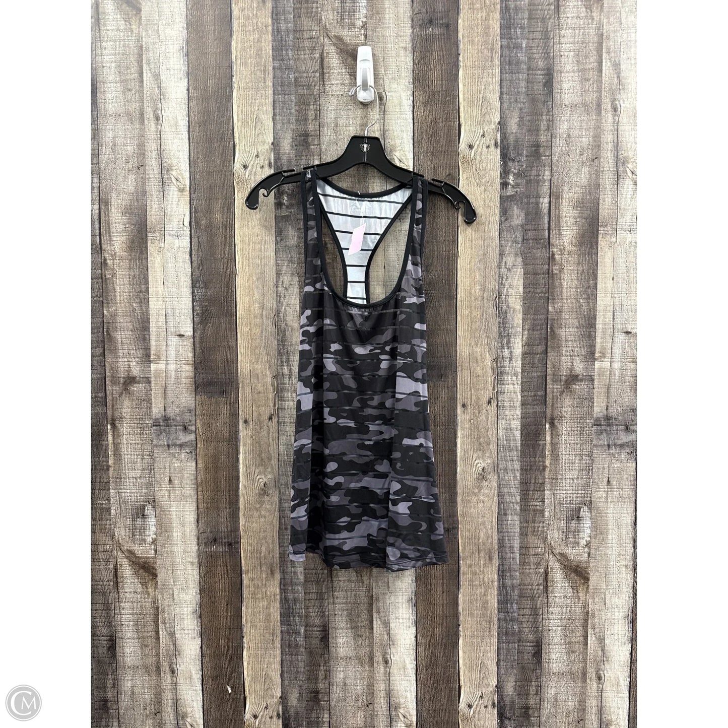 Athletic Tank Top By Zyia In Black & Grey, Size: 3x