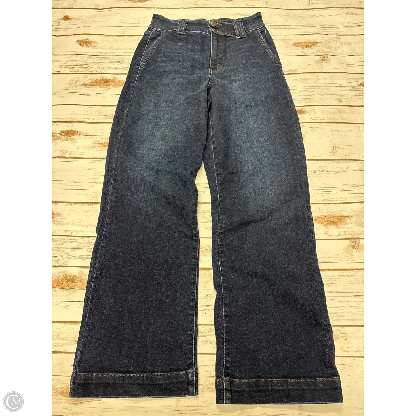 Jeans Wide Leg By Judy Blue In Blue Denim, Size: 2
