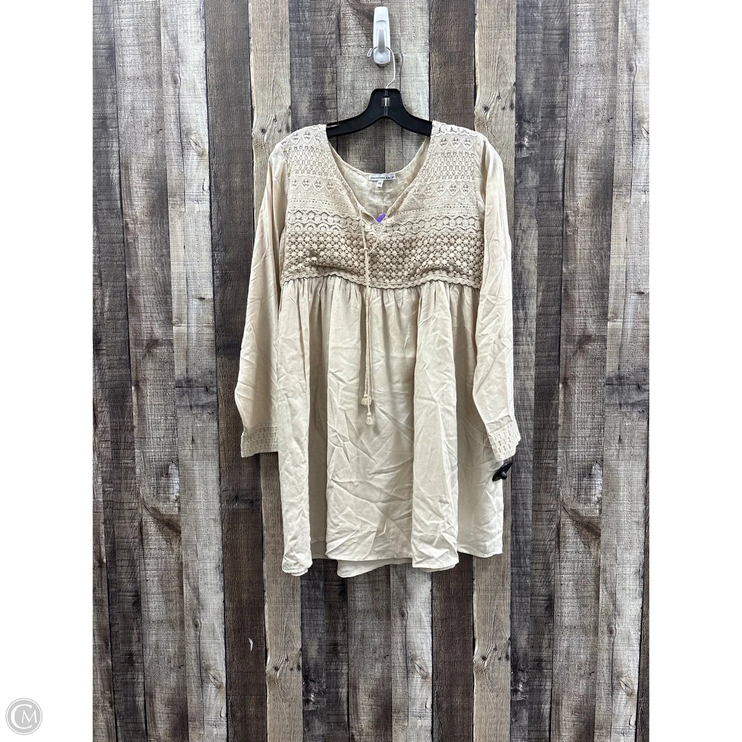 Dress Casual Midi By Cme In Tan, Size: M