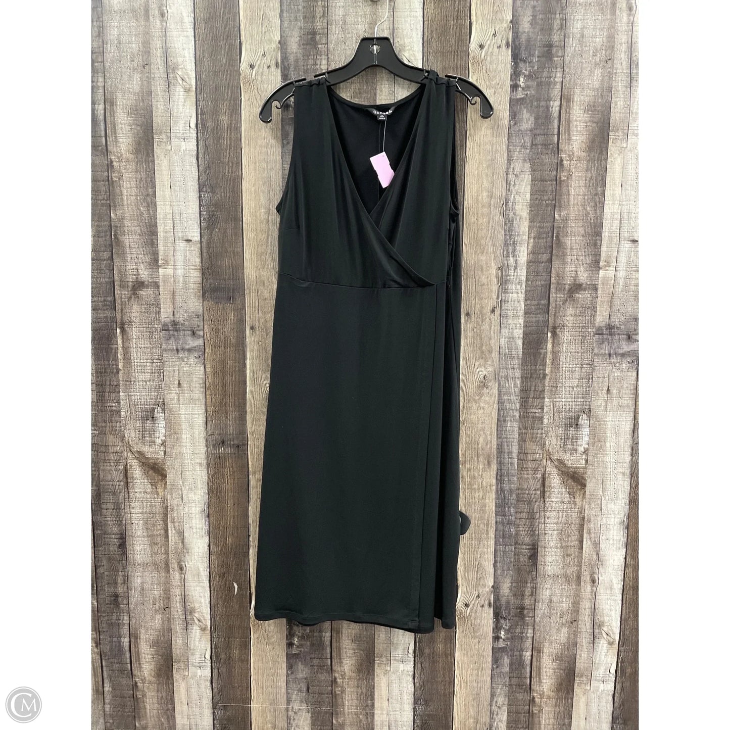 Dress Casual Midi By George In Black, Size: 12