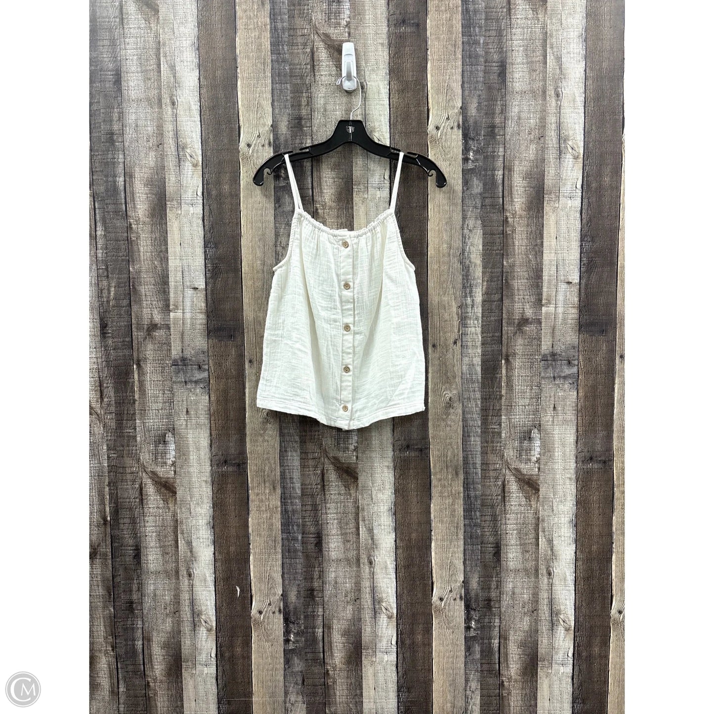 Top Sleeveless By Arizona In White, Size: S