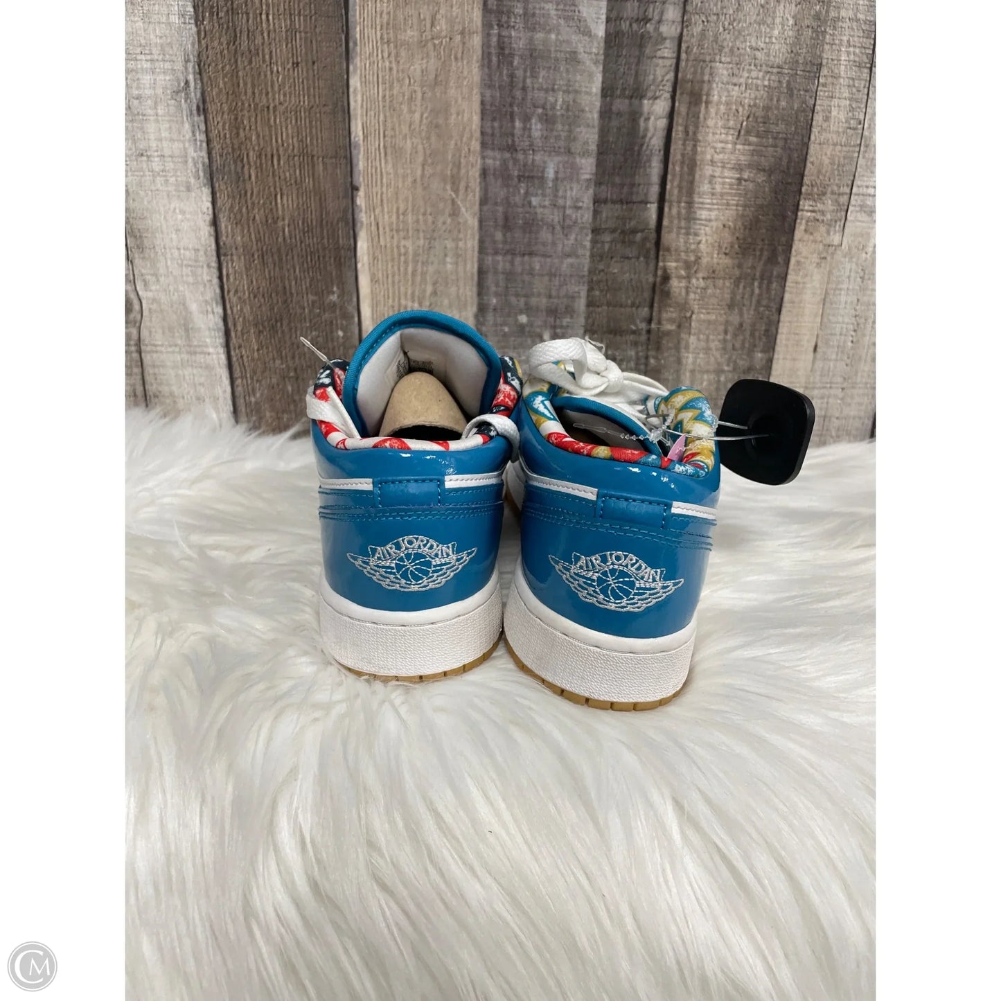 Shoes Luxury Designer By Jordan In Blue, Size: 7.5