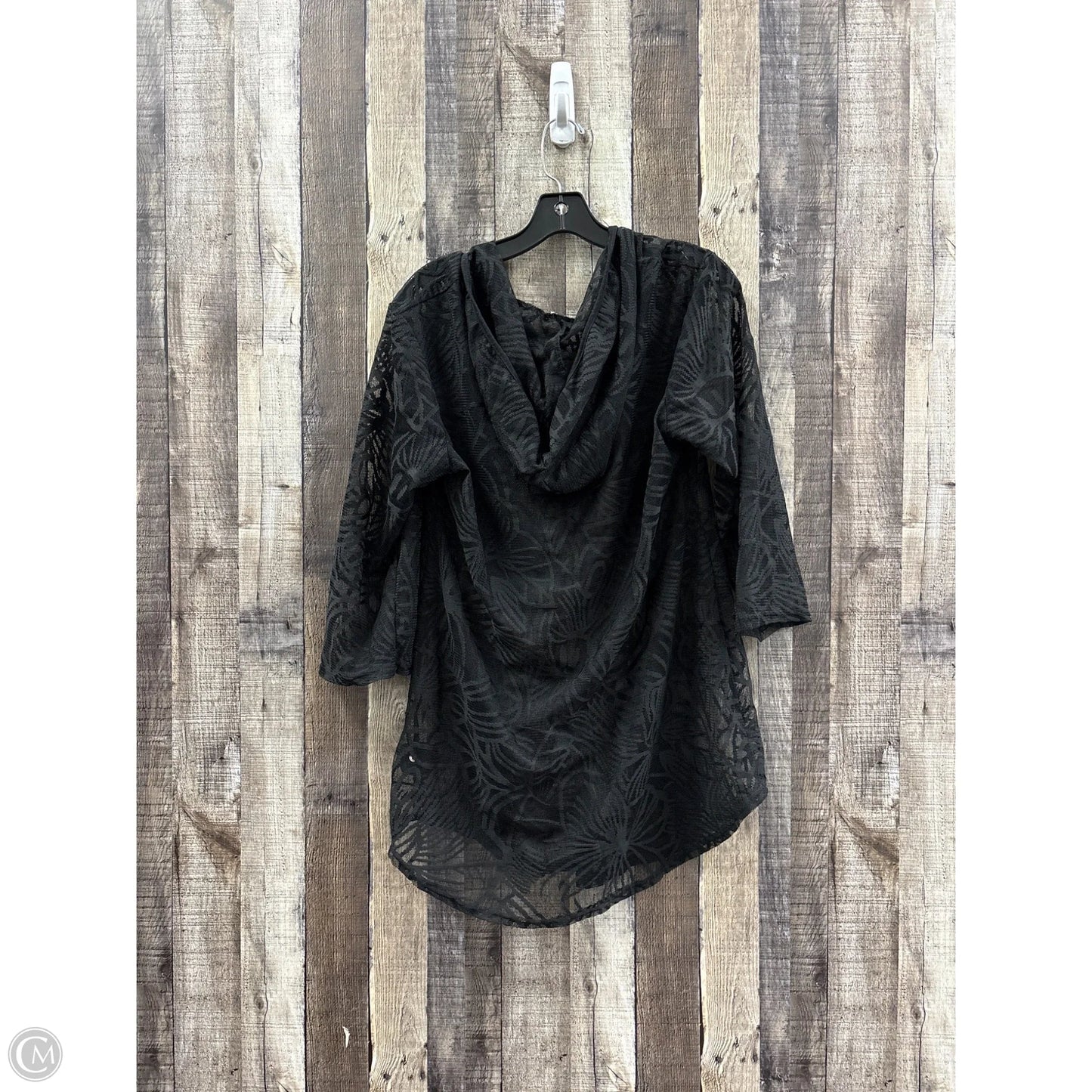 Swimwear Cover-up By Cme In Black, Size: 1x