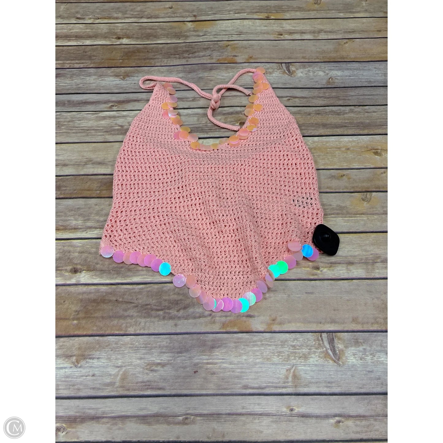 Top Sleeveless By Shein In Pink, Size: L
