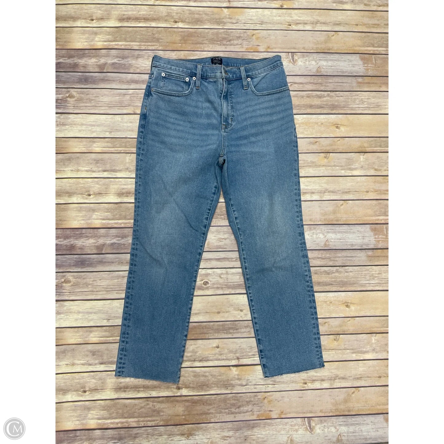 Jeans Straight By J. Crew In Blue Denim, Size: 10