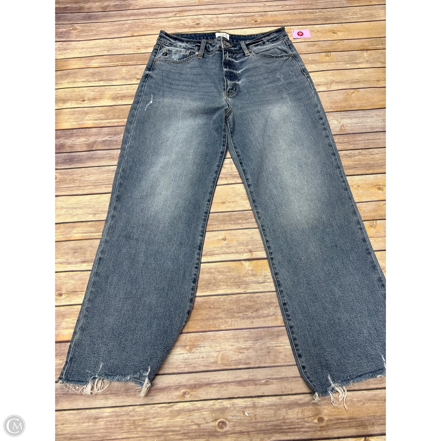 Jeans Wide Leg By Kancan In Blue Denim, Size: 10