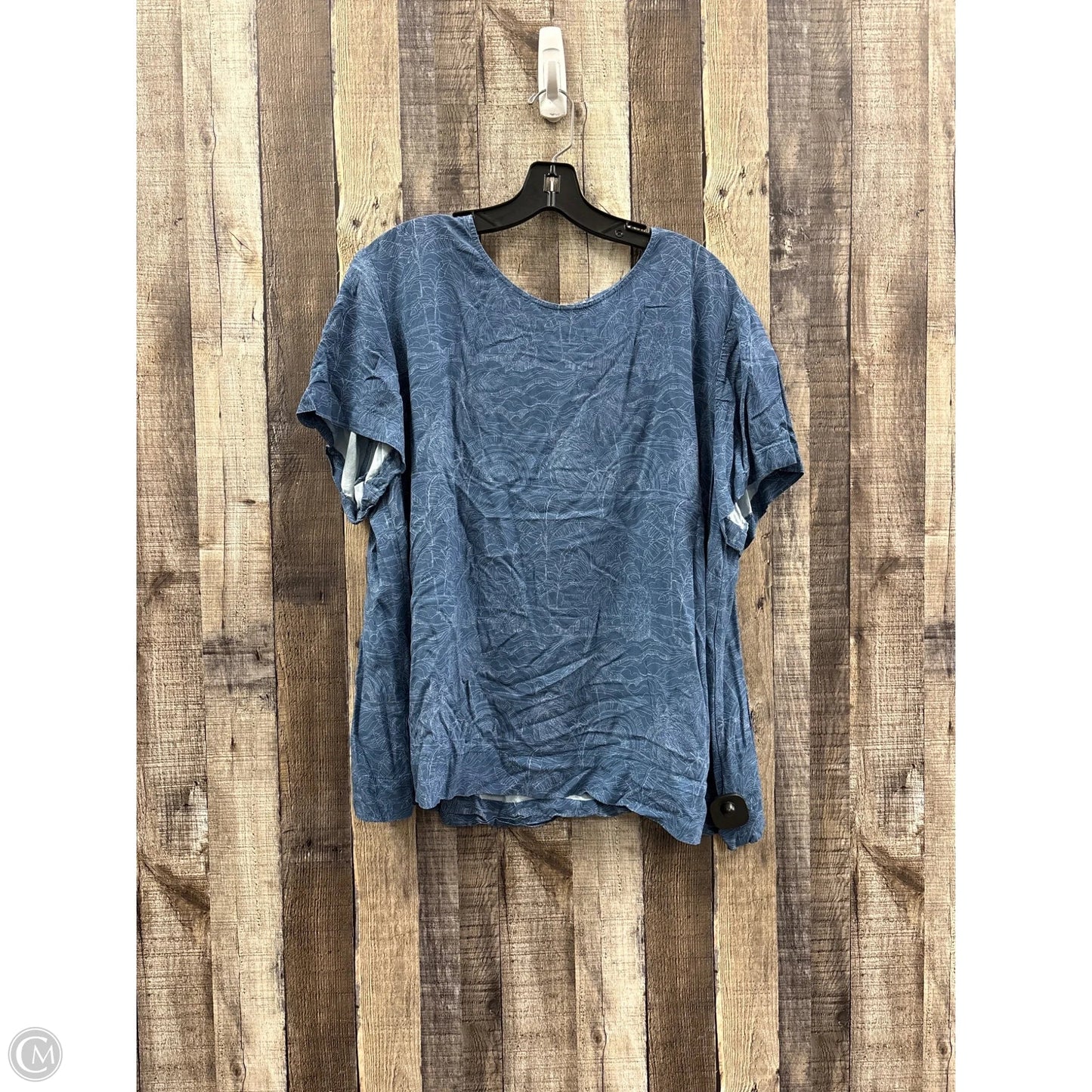 Top Short Sleeve By J. Jill In Blue, Size: 2x