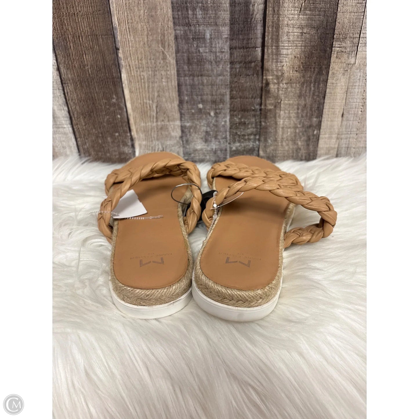 Sandals Flats By Marc Fisher In Brown, Size: 9.5