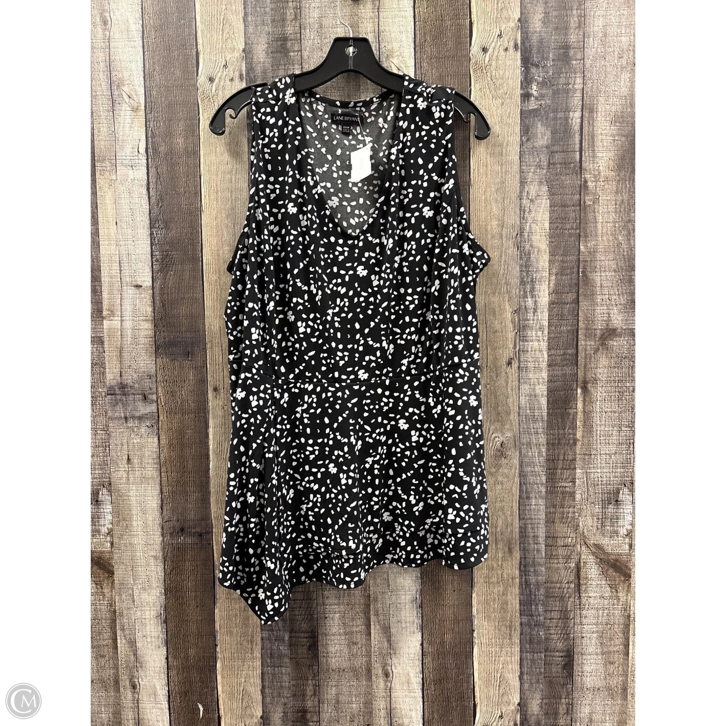 Top Sleeveless By Lane Bryant In Black & White, Size: 3x