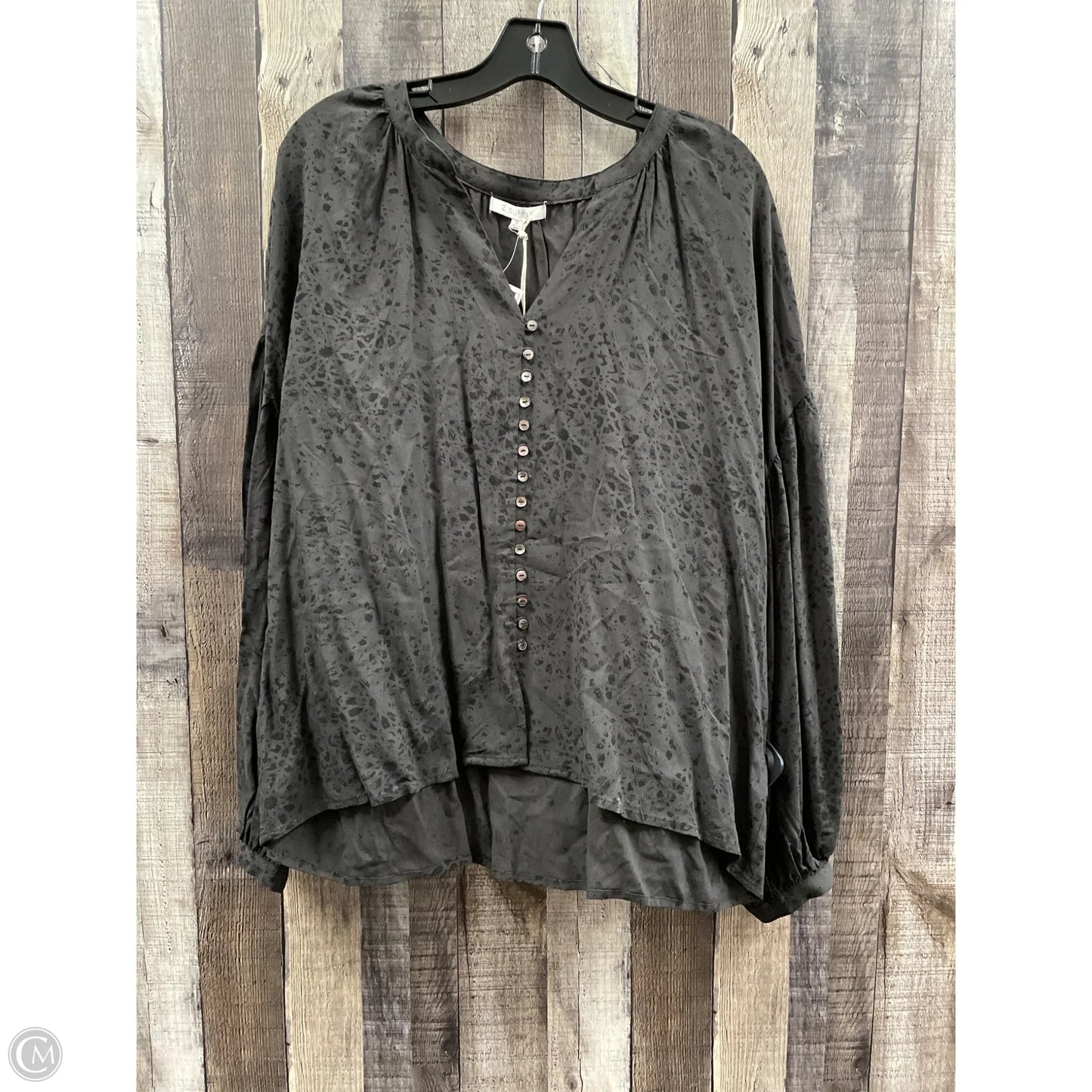 Top Long Sleeve By Z Supply In Black, Size: Xl