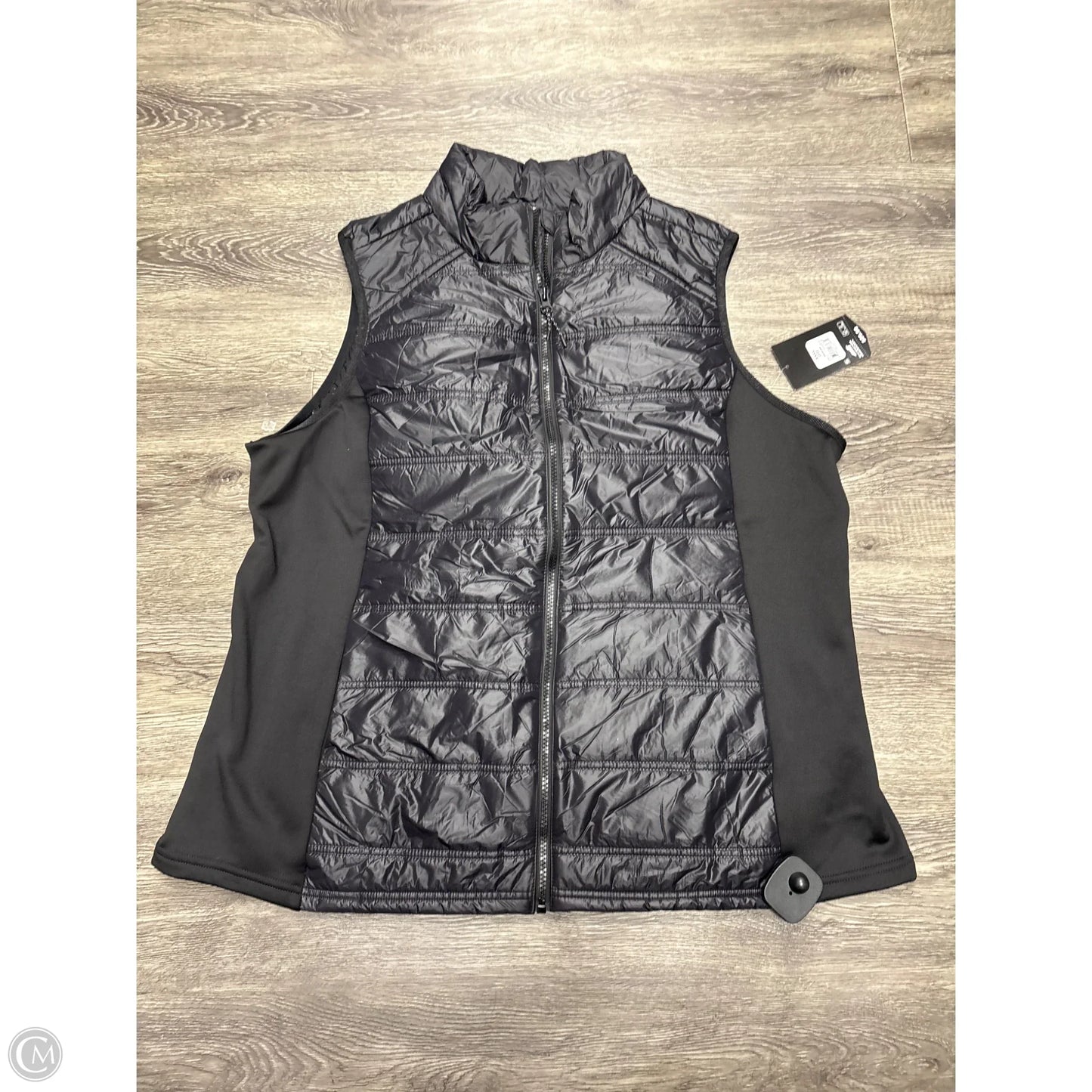Vest Puffer & Quilted By Avia In Black, Size: 2x