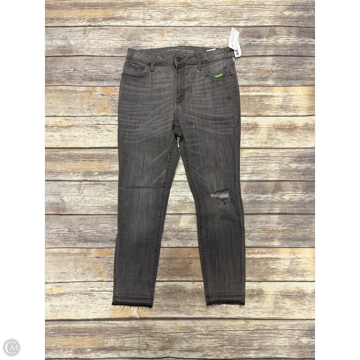Jeans Skinny By Old Navy In Grey, Size: 10