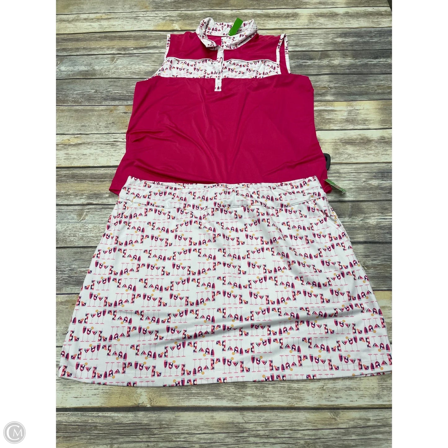 Athletic Shorts 2pc By Coral Bay In Pink, Size: Xl