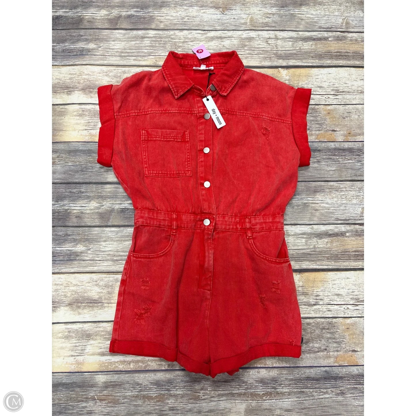 Romper By Day + Moon In Red, Size: M