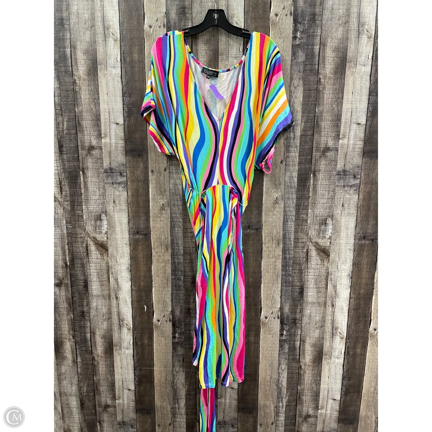 Dress Casual Midi By Eloquii In Striped Pattern, Size: 22
