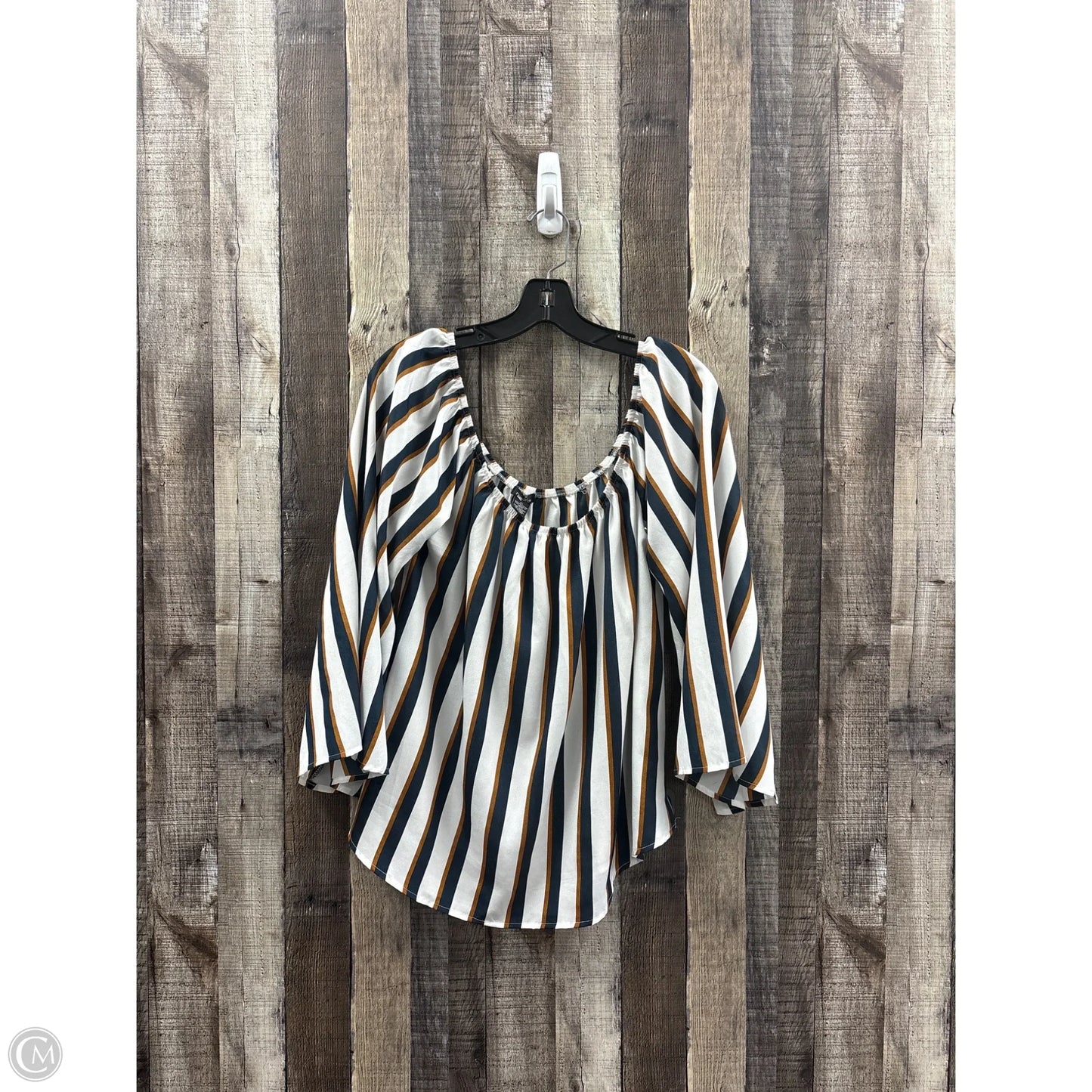 Top Long Sleeve By Rue 21 In Nautical Print, Size: Xl