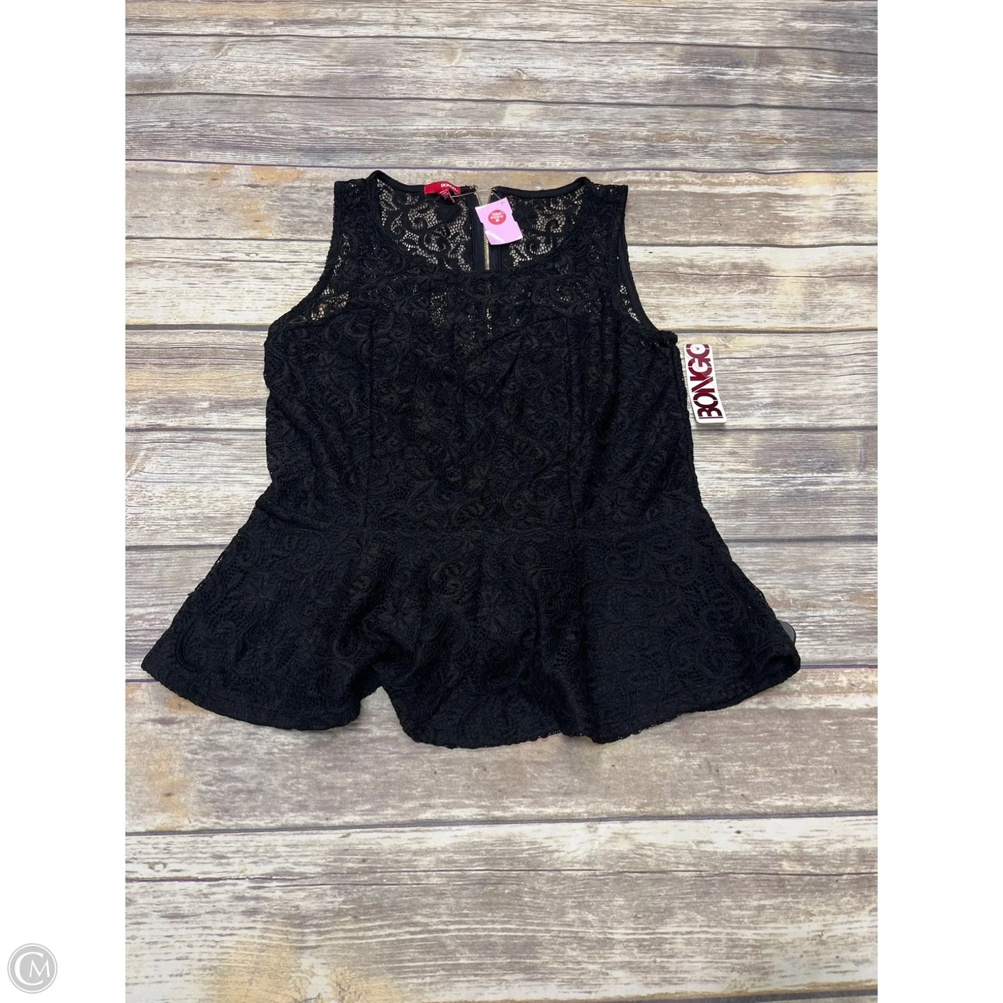 Top Sleeveless By Bongo In Black, Size: L