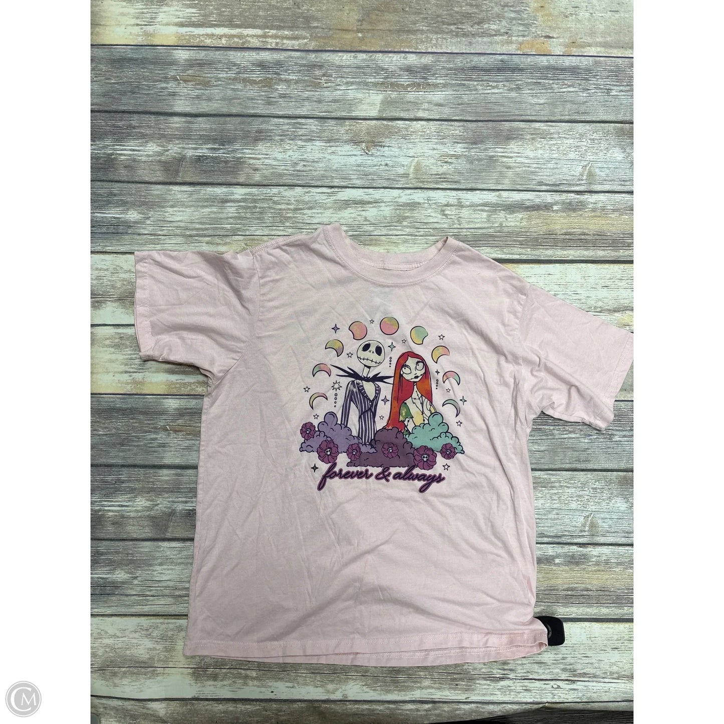 Top Short Sleeve Basic By Disney In Pink, Size: 2x
