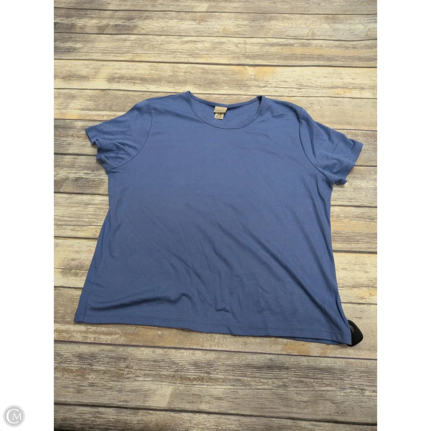 Top Short Sleeve Basic By L.l. Bean In Purple, Size: Xl